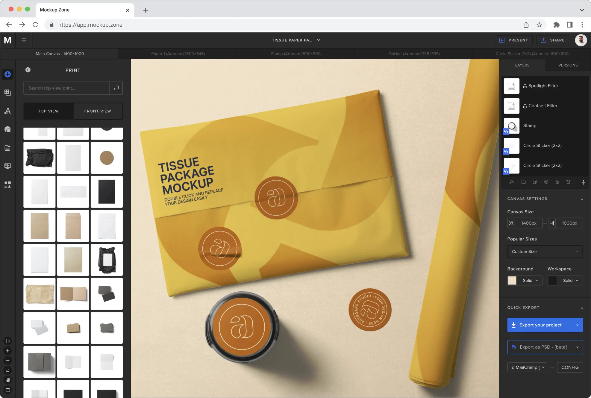 Free Online Wrapping Paper Mockup Templates And Items — Mockup Zone